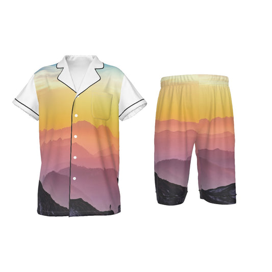 Kid's Imitation Silk Short Pajamas