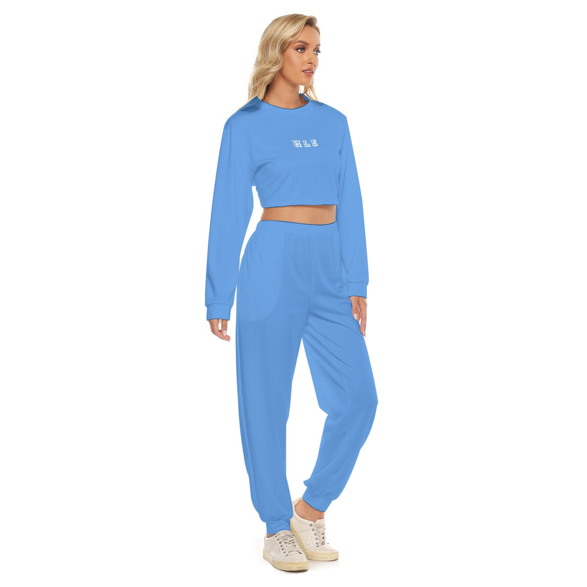 Women's Crop Sweatshirt Suit