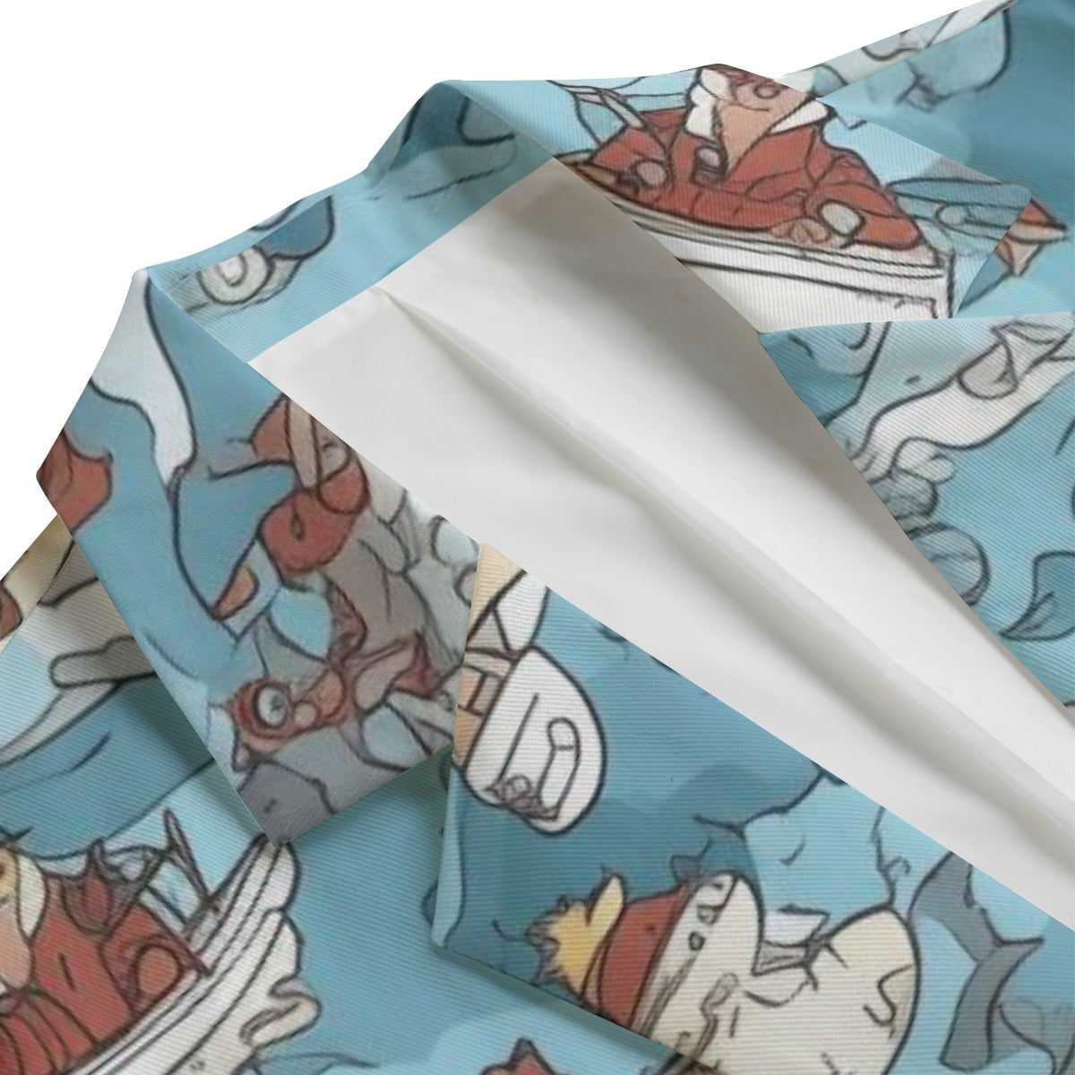 Men's Casual Flat Lapel Collar Blazer