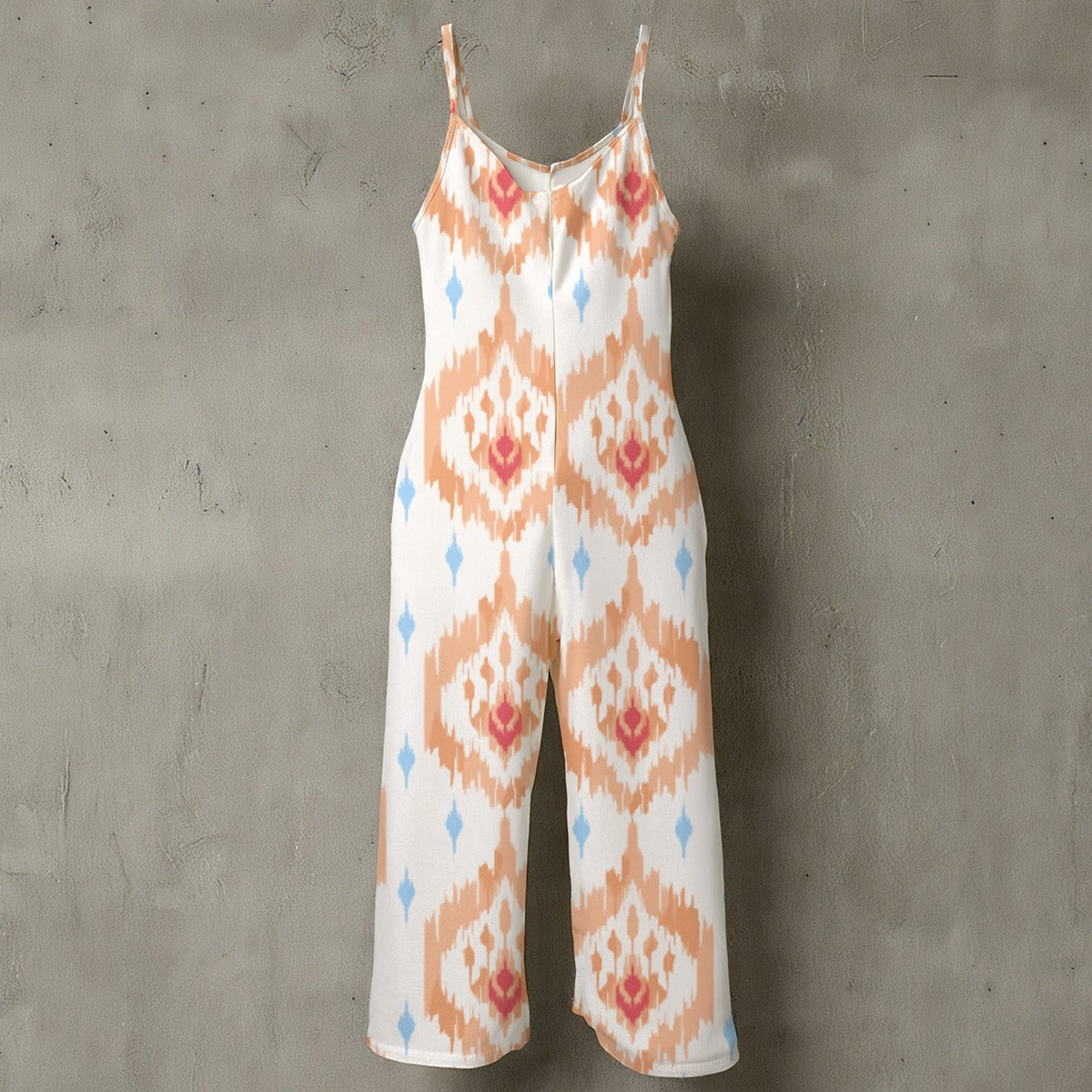 Women’s Floral Spaghetti Strap Wide-Leg Jumpsuit