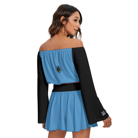 Women's Off-shoulder Top And Skirt Set