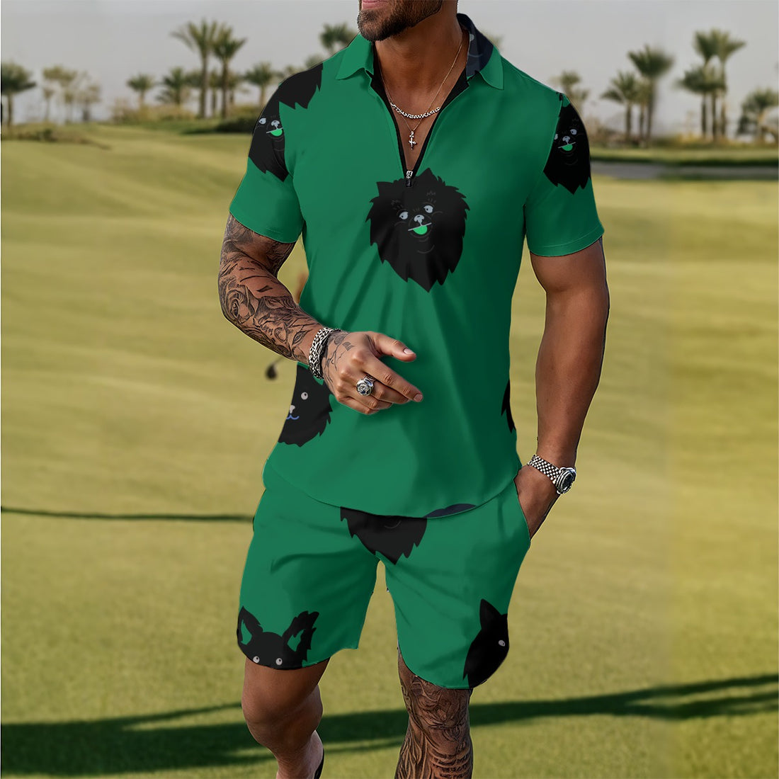 Conjunto deportivo de polo para hombre