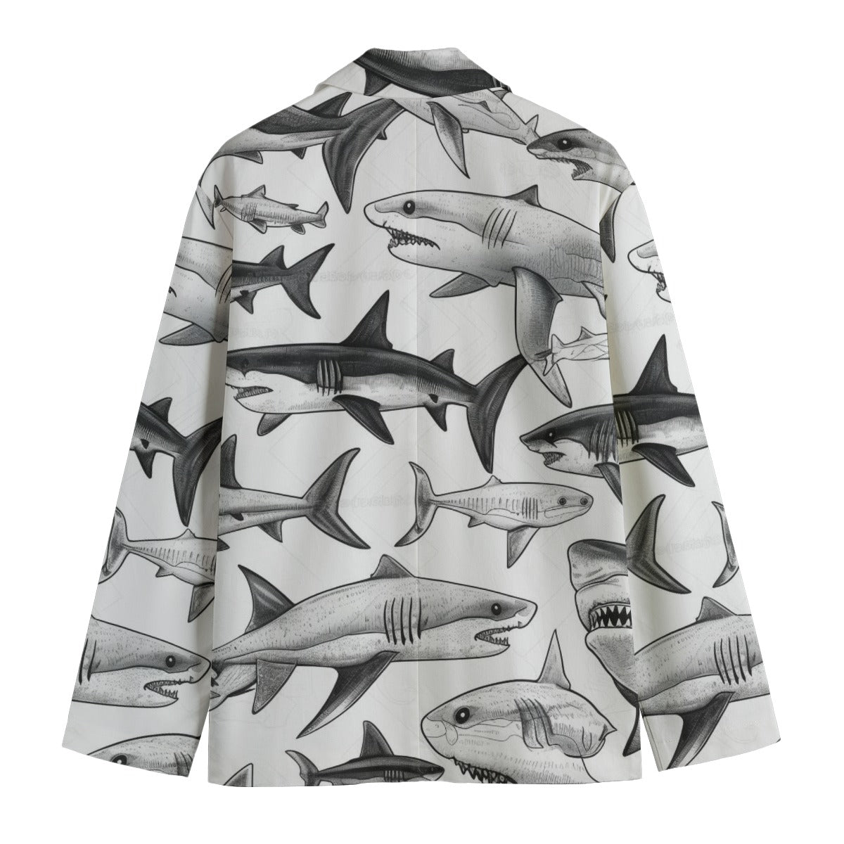 Men's Casual Flat Lapel Collar Blazer