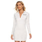 Vestido ajustado con cremallera frontal para mujer