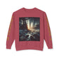 Unisex Lightweight Crewneck Sweatshirt - 'Empire Hustle' Urban Art Design
