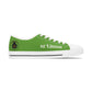 Green HLE Women Low Top Sneakers - &Respect the Hustle Design