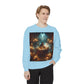 Mystic Candlelight Unisex Garment-Dyed Sweatshirt with Tarot Design