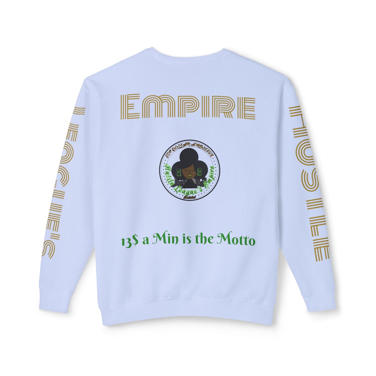 Sudadera unisex ligera con cuello redondo de HLE: de iniciar incendios a construir imperios