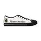 White/Gray Women Low Top Sneakers - &Respect the Hustle Design
