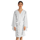 White HLE Long Sleeve Kimono Robe - Hustlers Cherish Them - Respect the Hustle - Perfect for Relaxation and Self-Care