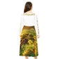 Elegant HLE Women's Long Sleeve Dance Dress with Nature-Inspired Design