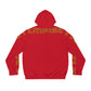 Dark Red Full-Zip Hoodie for Men