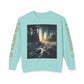 Unisex Lightweight Crewneck Sweatshirt - 'Empire Hustle' Urban Art Design