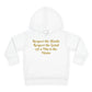 HLE Toddler Fleece Hoodie - "Respect the Hustle" Inspirational Design