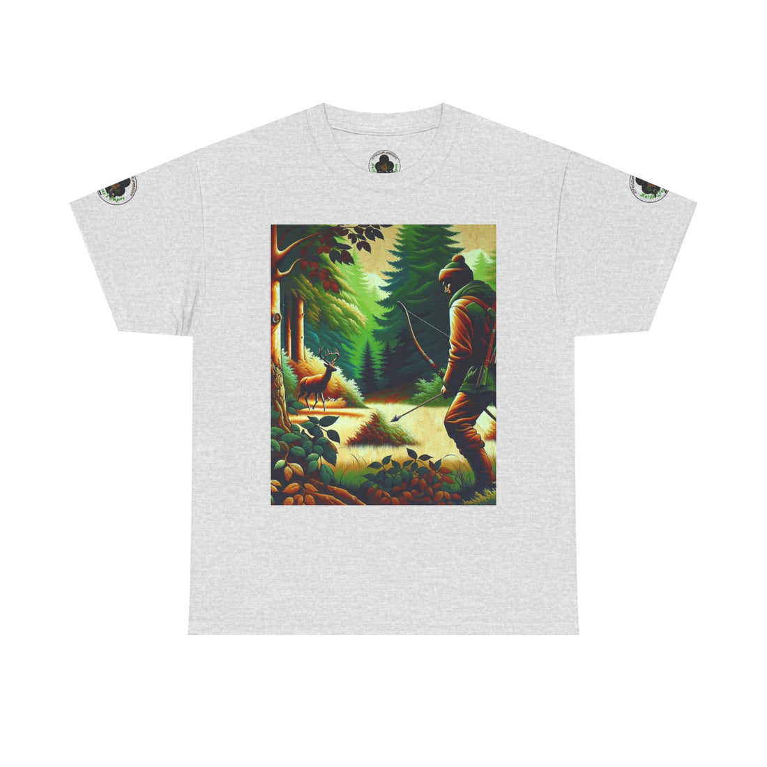 Camiseta unisex de algodón pesado Empire de Hustle League: camiseta gráfica de caza vintage