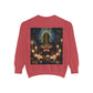 Mystic Candlelight Unisex Garment-Dyed Sweatshirt with Tarot Design
