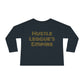 Camiseta de manga larga para niños pequeños: "El futuro está aquí" y "El imperio de la Hustle League"