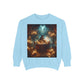 Mystic Candlelight Unisex Garment-Dyed Sweatshirt with Tarot Design