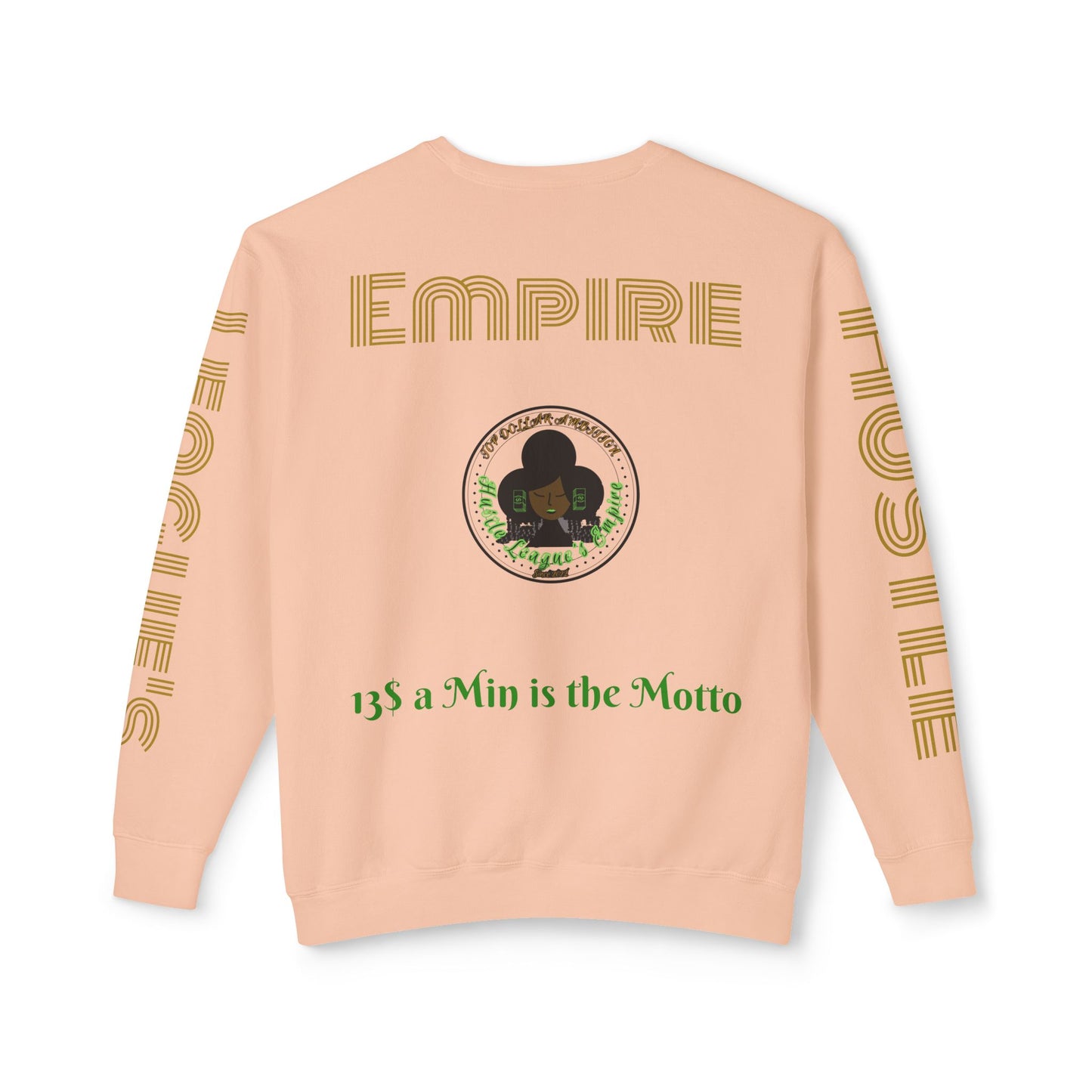 Sudadera unisex ligera con cuello redondo de HLE: de iniciar incendios a construir imperios