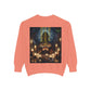 Mystic Candlelight Unisex Garment-Dyed Sweatshirt with Tarot Design