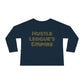 Camiseta de manga larga para niños pequeños: "El futuro está aquí" y "El imperio de la Hustle League"