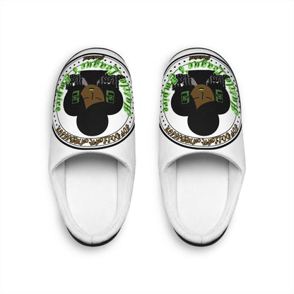 HLE Men's Indoor Slippers - Hustle & Relax Design