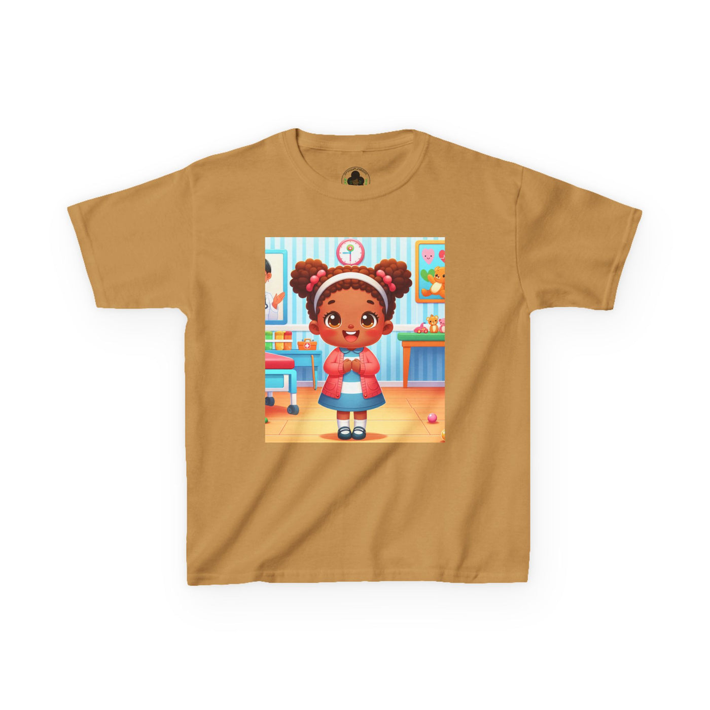 Pink HLE Girl Kids Heavy Cotton Tee