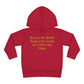 HLE Toddler Fleece Hoodie - "Respect the Hustle" Inspirational Design