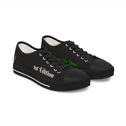 Black HLE Women Low Top Sneakers - &Respect the Hustle Design