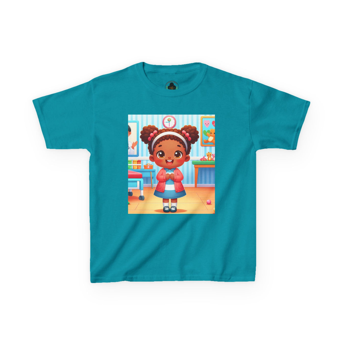 Pink HLE Girl Kids Heavy Cotton Tee