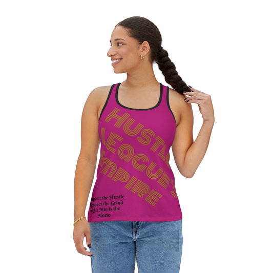 Women's Hustle League Empire Tank Top - Motivational Activewear for Fitness Enthusiasts