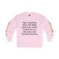 HLE Inspirational Long Sleeve Tee - Empowerment Quote & Graphic