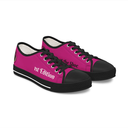 Pink HLE Women Low Top Sneakers - &Respect the Hustle Design