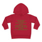 Empowering Toddler Fleece Hoodie - "I Eat Peer Pressure"