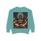 Mystic Candlelight Unisex Garment-Dyed Sweatshirt with Tarot Design