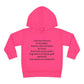 Empowering Toddler Fleece Hoodie - "I Eat Peer Pressure"