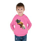 Cute Bear Toddler Hoodie - Cozy Fleece Pullover with 'Hustle' Design