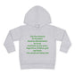 Empowering Toddler Fleece Hoodie - "I Eat Peer Pressure"