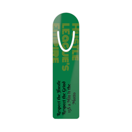 Motivational Metal Bookmark: "Respect the Hustle" Inspirational Gift