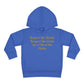 HLE Toddler Fleece Hoodie - "Respect the Hustle" Inspirational Design