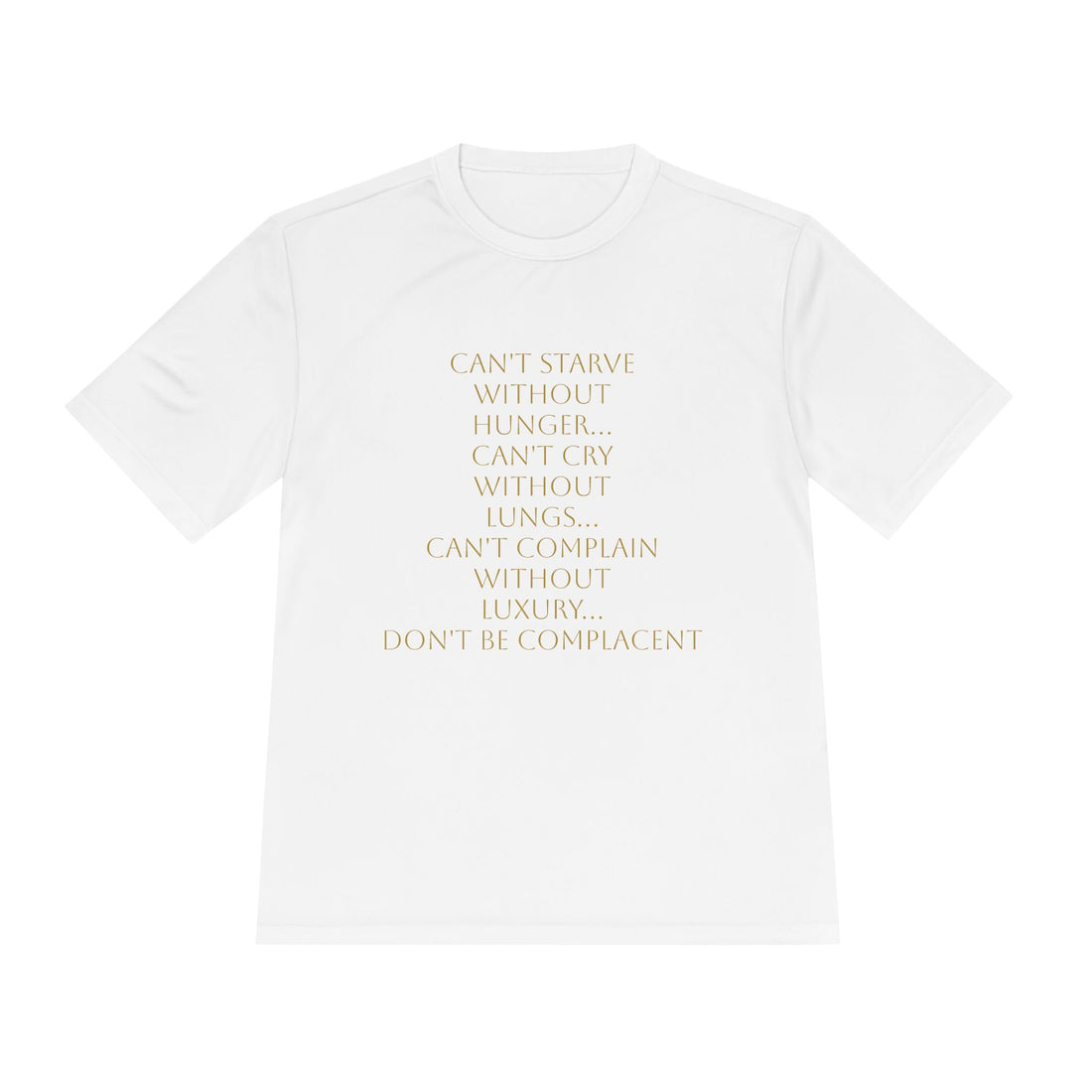 Camiseta unisex absorbente de humedad HLE - Camiseta con cita inspiradora