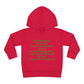 Empowering Toddler Fleece Hoodie - "I Eat Peer Pressure"