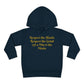 HLE Toddler Fleece Hoodie - "Respect the Hustle" Inspirational Design