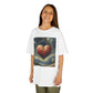 Kids Heavy Cotton™ Tee - Heart Design & Hustle Empire Quote Tee for Young Trendsetters