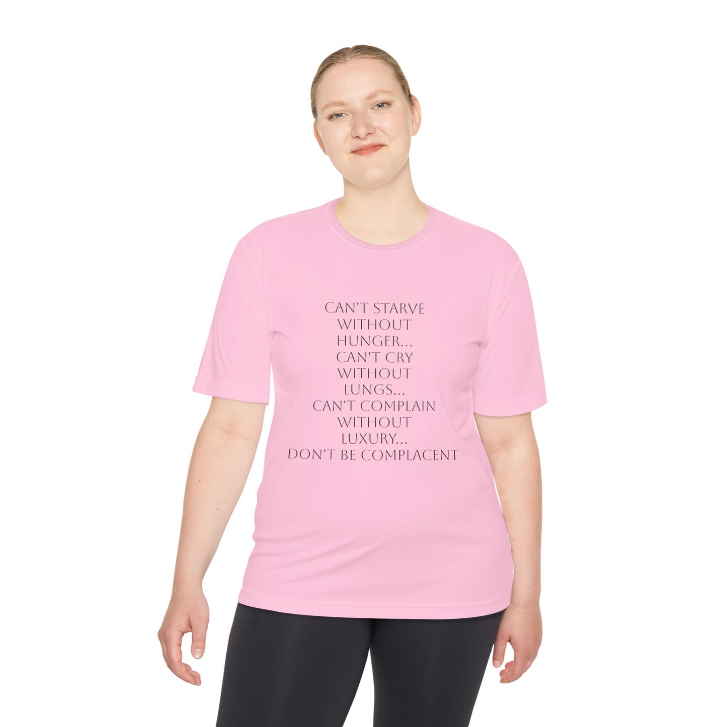 Camiseta unisex absorbente de humedad HLE - Camiseta con cita inspiradora
