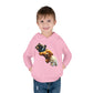 Cute Bear Toddler Hoodie - Cozy Fleece Pullover with 'Hustle' Design