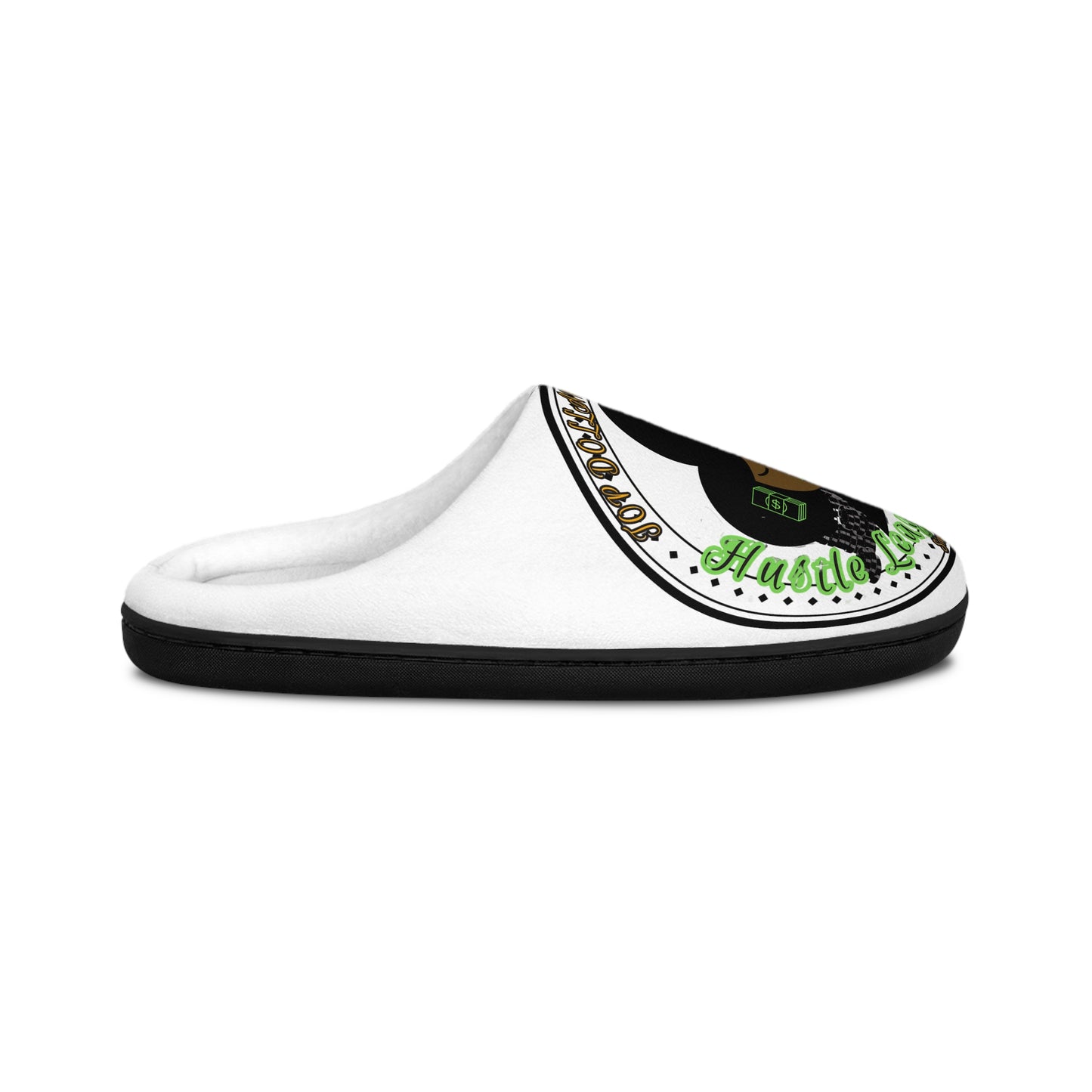 HLE Men's Indoor Slippers - Hustle & Relax Design