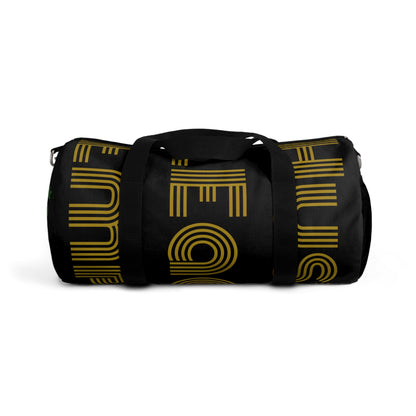 HLE Black Duffel Bag- Perfect for Travel and Gym
