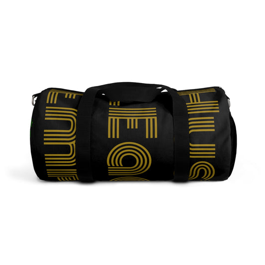 HLE Black Duffel Bag- Perfect for Travel and Gym
