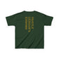 Kids Heavy Cotton™ Tee - Heart Design & Hustle Empire Quote Tee for Young Trendsetters